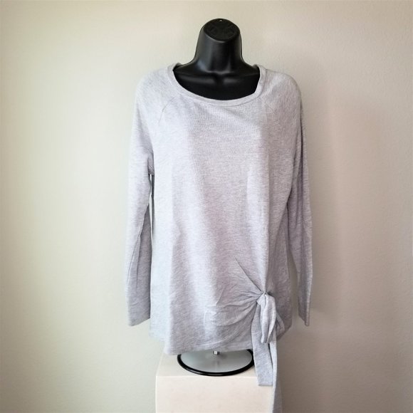 Caslon Long Sleeve Side Tie Knot Sweatshirt - Picture 7 of 11